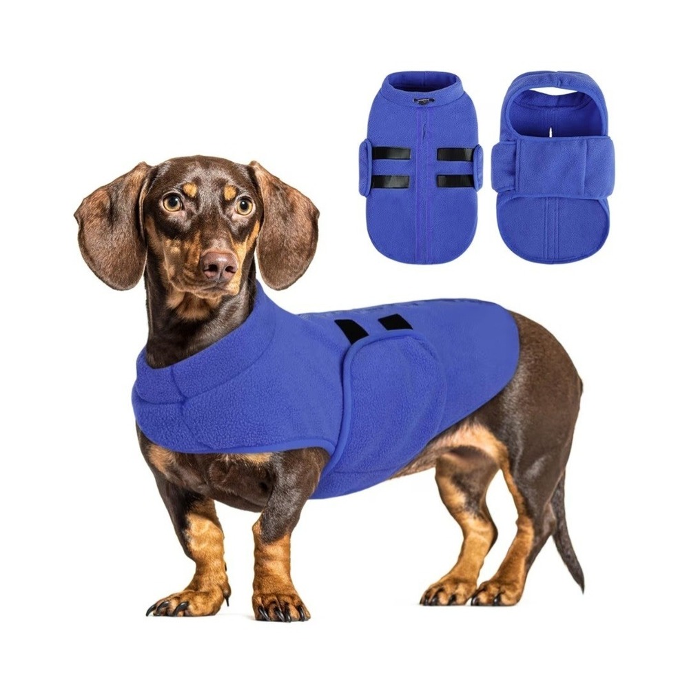 💙💚 Queenmore Super Soft Fleece Dog Jacket ~ Blue / Size XS💛🩵